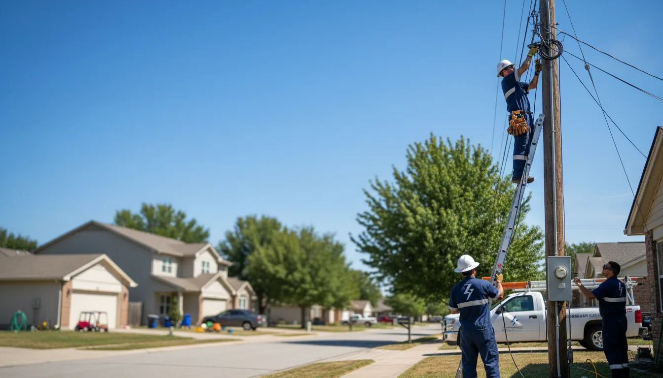 Residential electrician providing installation services in Nashville, IL